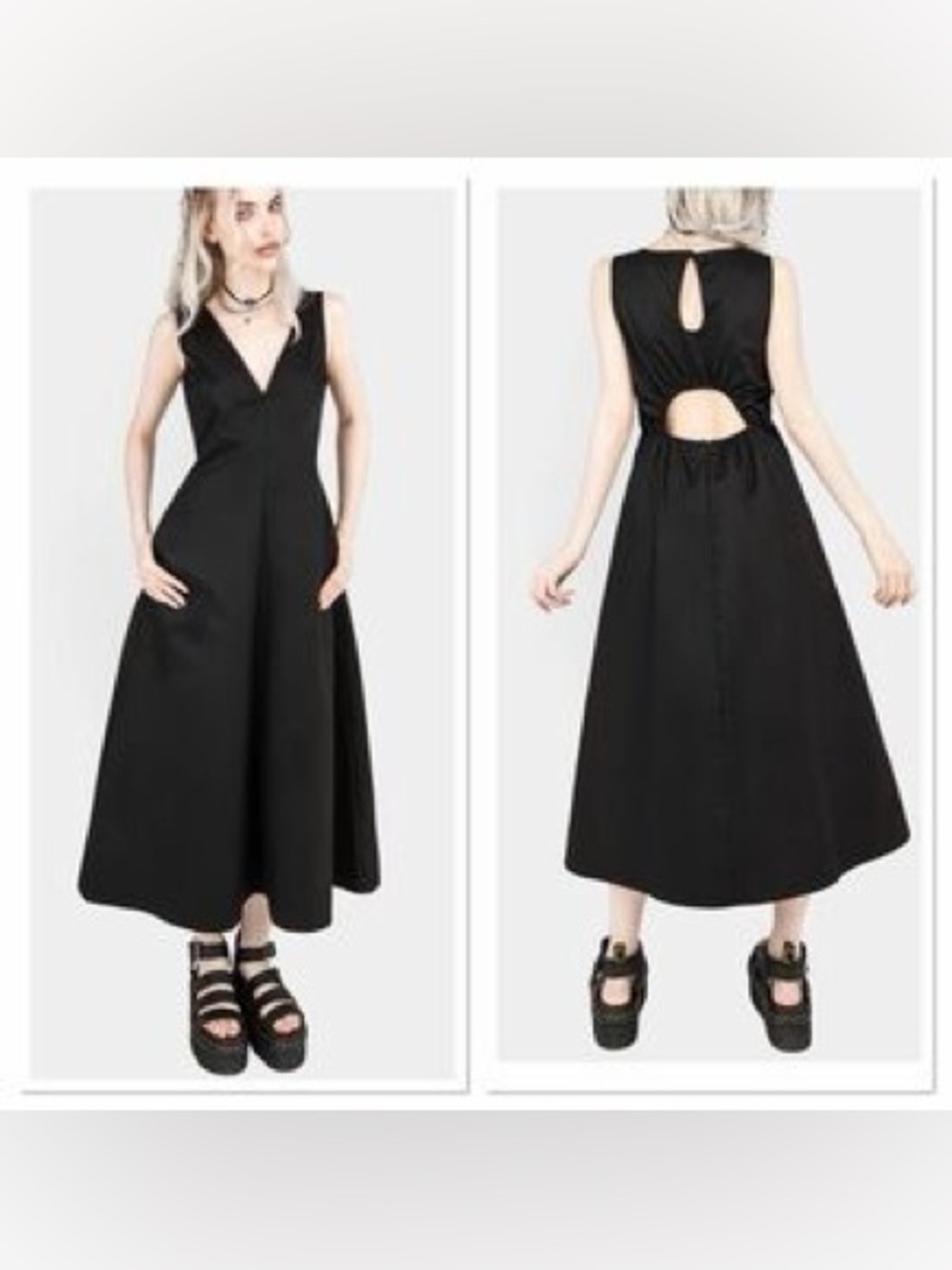 NWT Disturbia Freyja Cotton Midaxi Dress